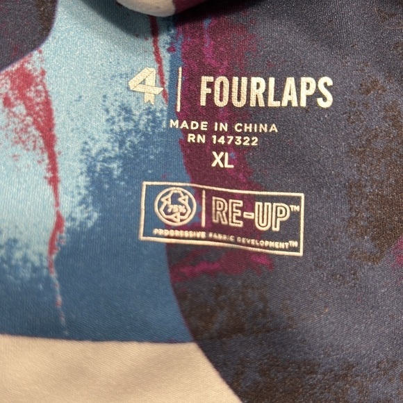 NWT Fourlaps Poise Longline Bra‎ Size XL Abstract Landscape Print - Picture 6 of 10